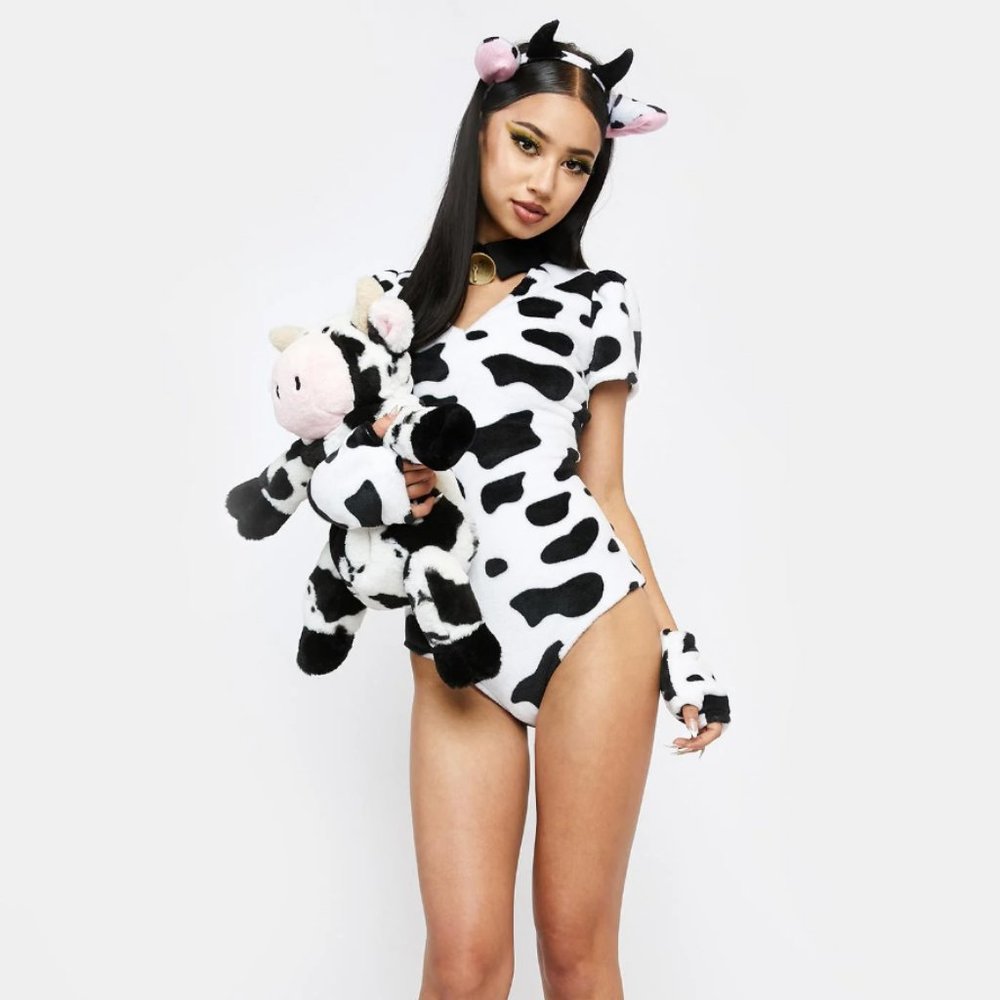 Women's Halloween Costume Dolls Kill Cow Costume